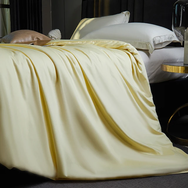 Couette d'été en soie haut de gamme, remplissage de soie longue en fibre, sans électricité statique, taille double, style de luxe, personnalisable 6