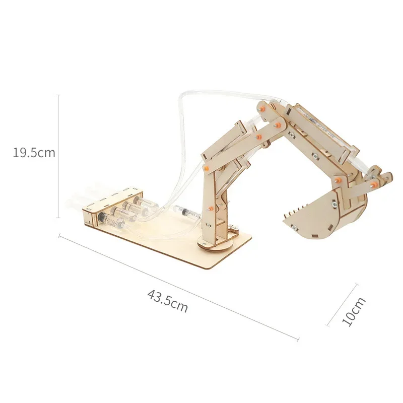Kreatives DIY Holz-Hydraulik-Nadelmodell Spielzeug für Kinder, Physikalisches Wissenschaftsexperiment, STEM-Experimentierwerkzeug-Set, Lehrspielzeug – Detail 7