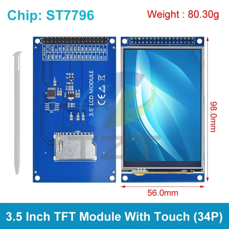 Display 3.5 TFT LCD 480x320 Per Arduino - Schermo Senza Touch, Compatibile Uno/Mega 2560 - Foto 2