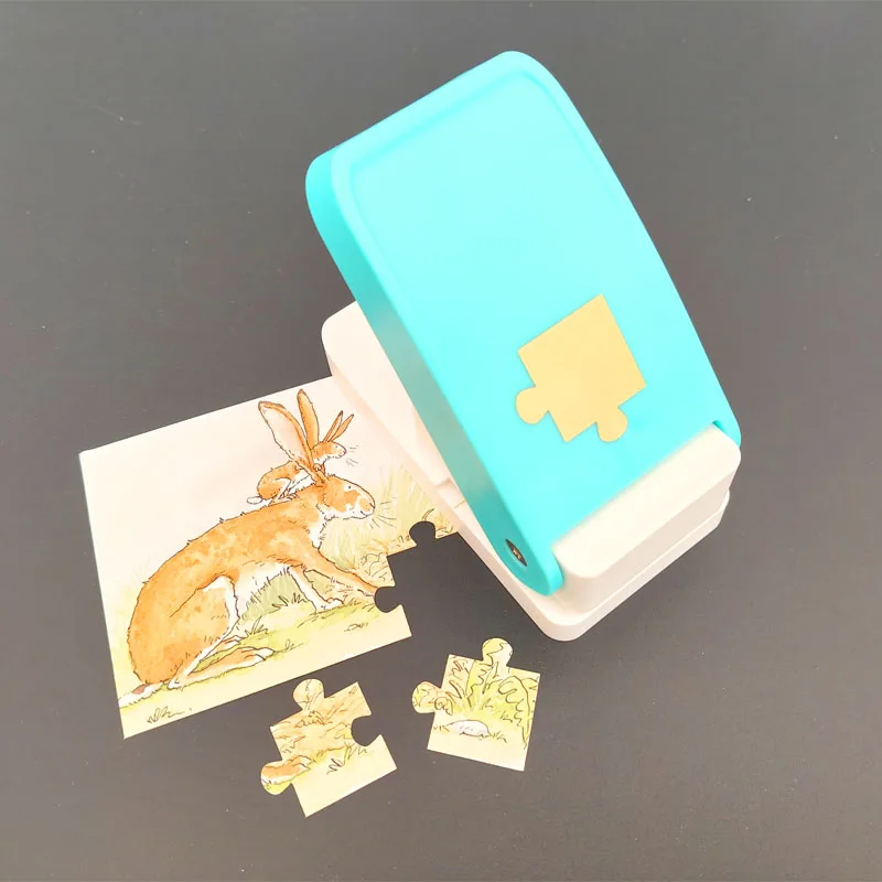 외경 32.6mm 홀 펀치 종이 DIY 직소 퍼즐 조각 커터 개인 맞춤형 예술 공예 제작 스크랩북킹 컷