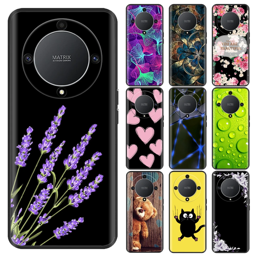 Custodia Per Telefono Per Honor Magic6 Lite Custodia Honor X9B X9A Custodia Antiurto In Silicone Tpu Nero Morbido Per Custodie Honor X9B Magic 5 6 Lit