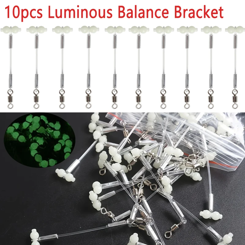 10 stücke Leucht Kürbis Balance Halterung Angeln Kürbis Schwenk Stecker Meer Angeln DIY Angeln Gruppe Fern-casting Balance Unterstützung