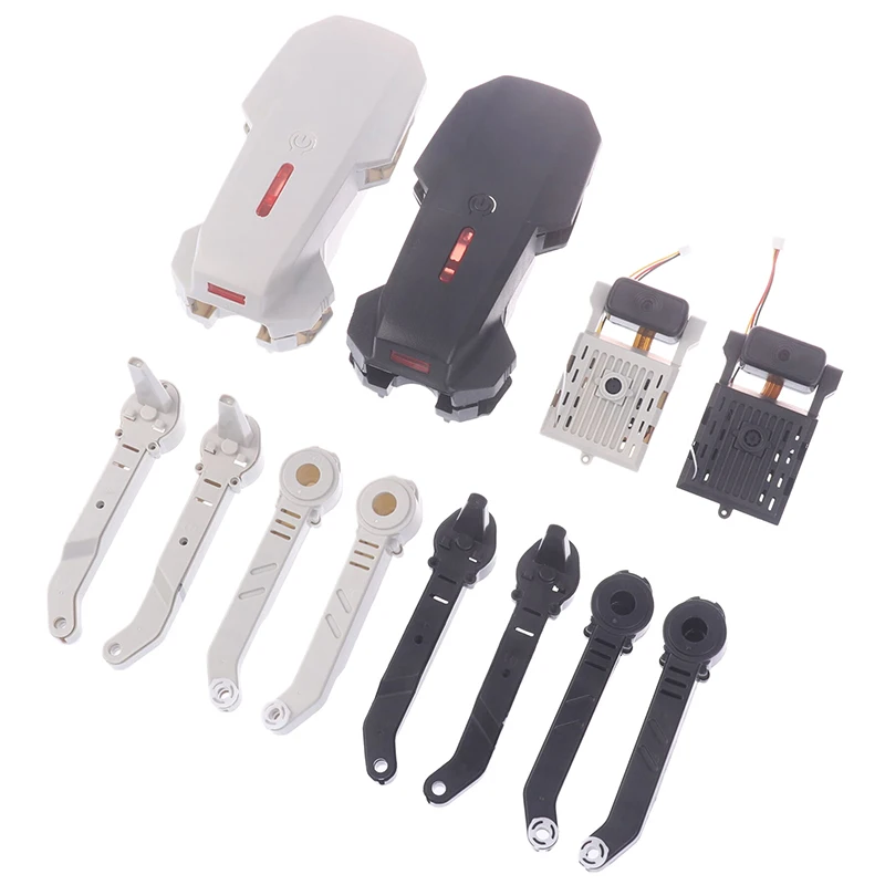 Angle latéral des hélices de drone 3 pales gris clair compatibles DJI Mini 3 Pro, avec embouts de fixation.
