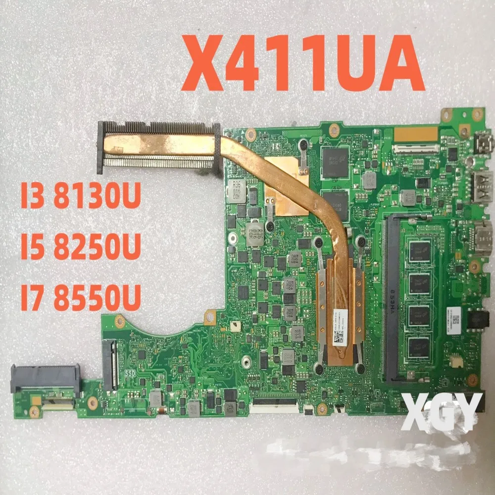 

Original FOR ASUS S4000V X411UA Notebook Motherboard I3-8130U I5-8250U I7-8550U 4G MX150 100% Tested Ok