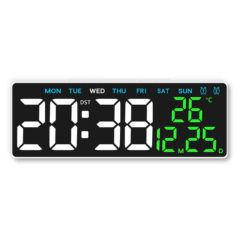 USB Powered LED Digital Alarm Clock with Dual Alarm & Adjustable Brightness