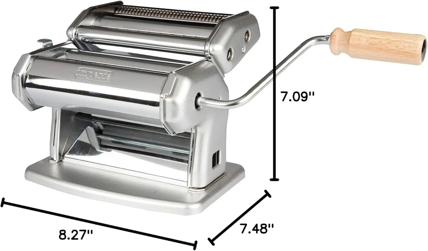 Pasta Maker Machine, Limited Edition-Makes 6 Different Types of Pasta-Adjustable Thickness, Made in Italy Great fo
