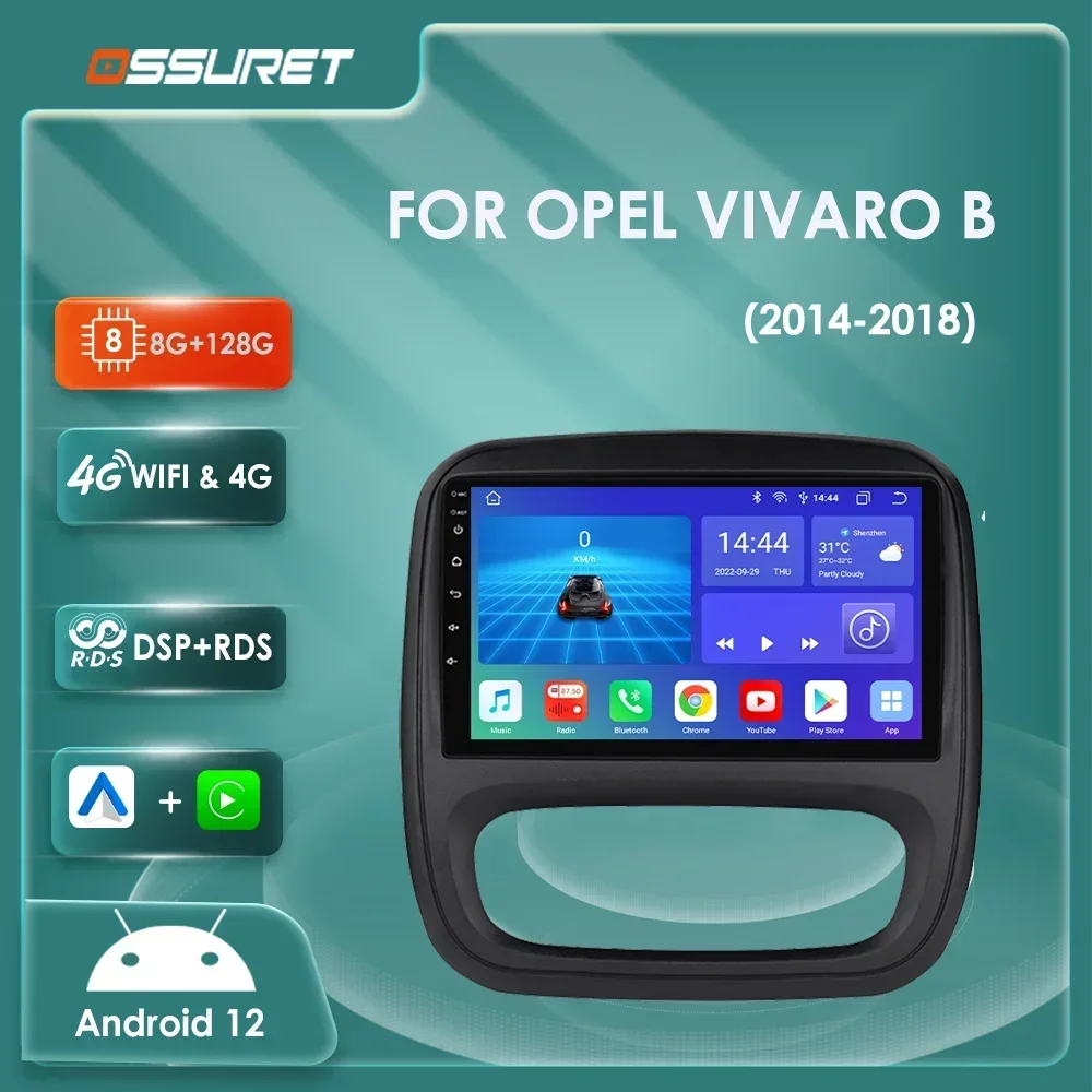

Автомобильный радиоприемник для Opel Vivaro B Renault Trafic 3 2014-2021 мультимедийный видеоплеер 2din Автомобильные интеллектуальные системы 7862 головной экран