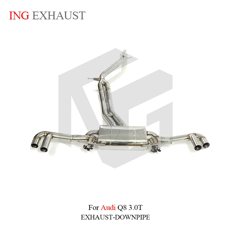 

ING High Performance ss304 catback for Audi Q7 Q8 3.0T 2019+ Electric Remote control Valve Product Car Accessories