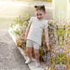 I-Love-Ali 6m-16y Kids Family Matching Outfits Summer Spring Cotton Rib Knit Dresses Girls Boys T-shirt Sweatshirt Top 2pcs Sets 2