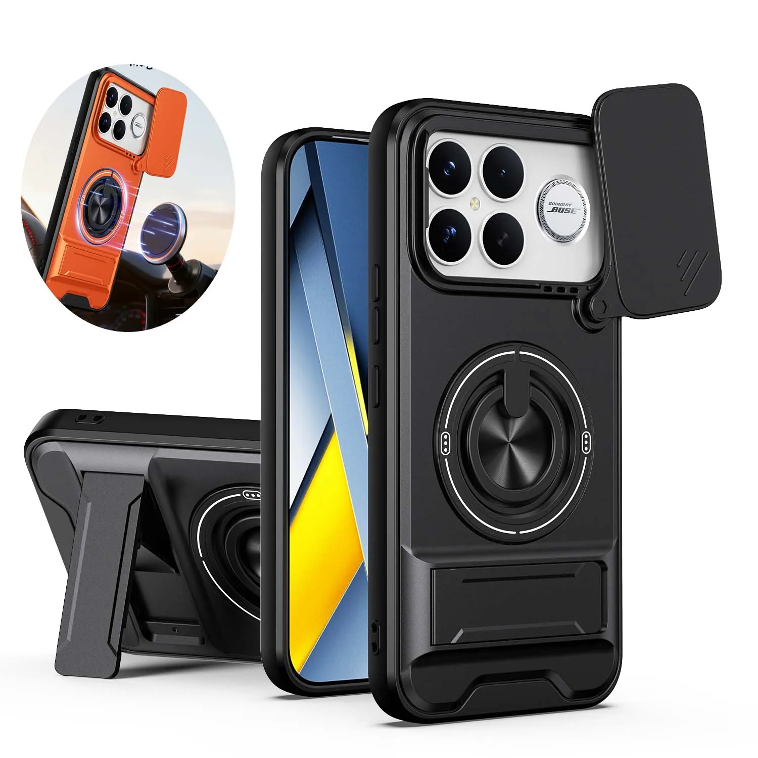 Shockproof Slide Lens Armor Protective Case