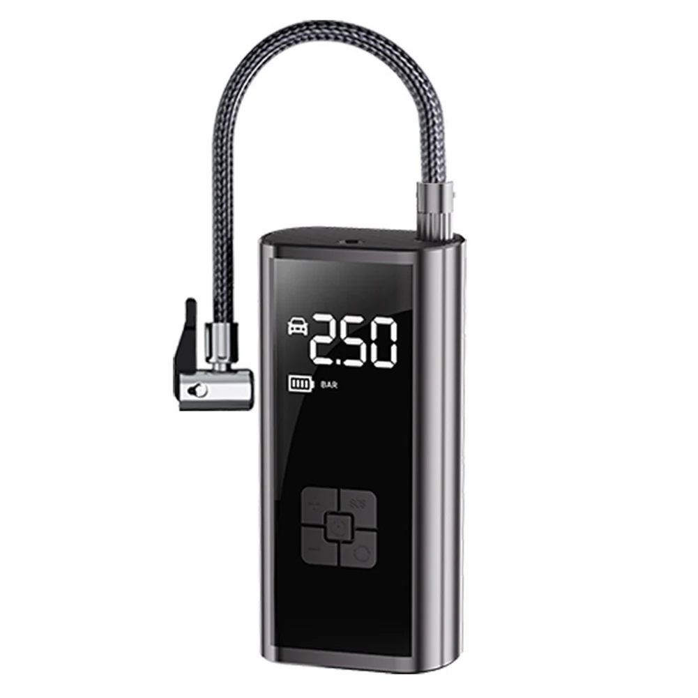 150PSI Electric Tire Pump USB Rechargeable Bicycle Air Compressor Power Display Car Tire Inflator for Automobile Bicycle Ball