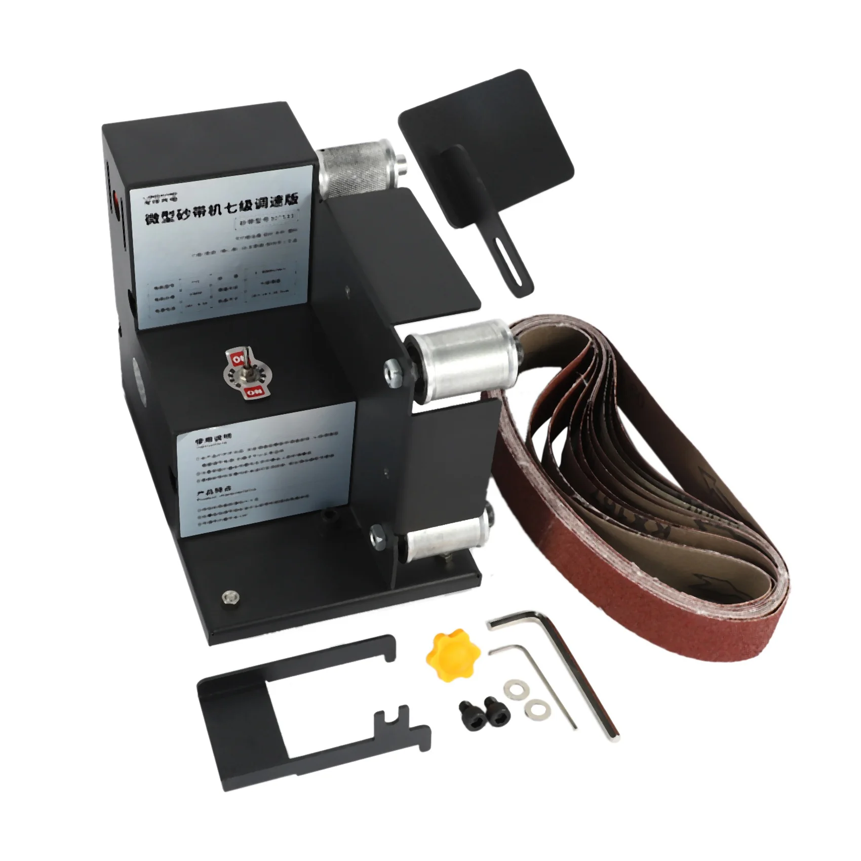 

Micro-Mini Electric Belt Sander DIY Polishing Grinding Machine Fixed Angle Sharpening Blade Bench Machines- Type 1