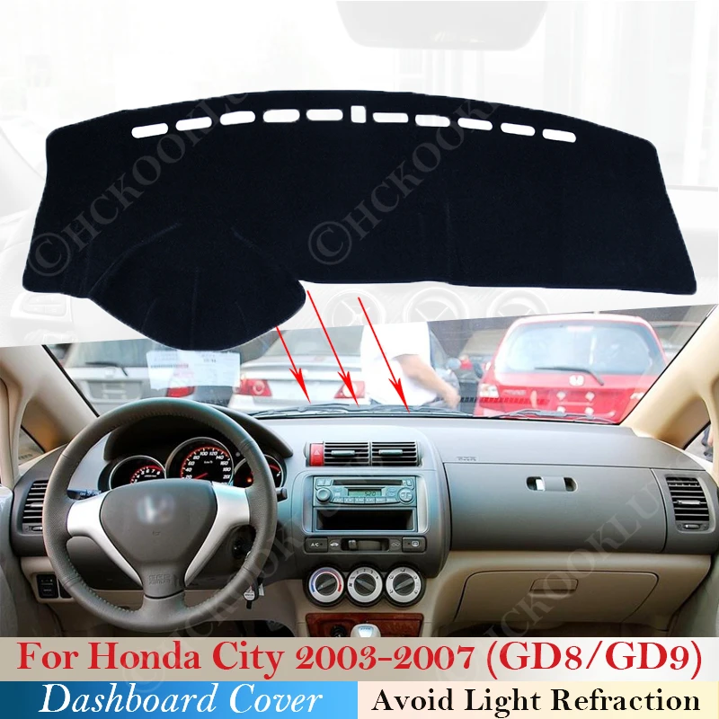 Polyester for Honda City 2003 2007 Accessories Dash Board Sunshade