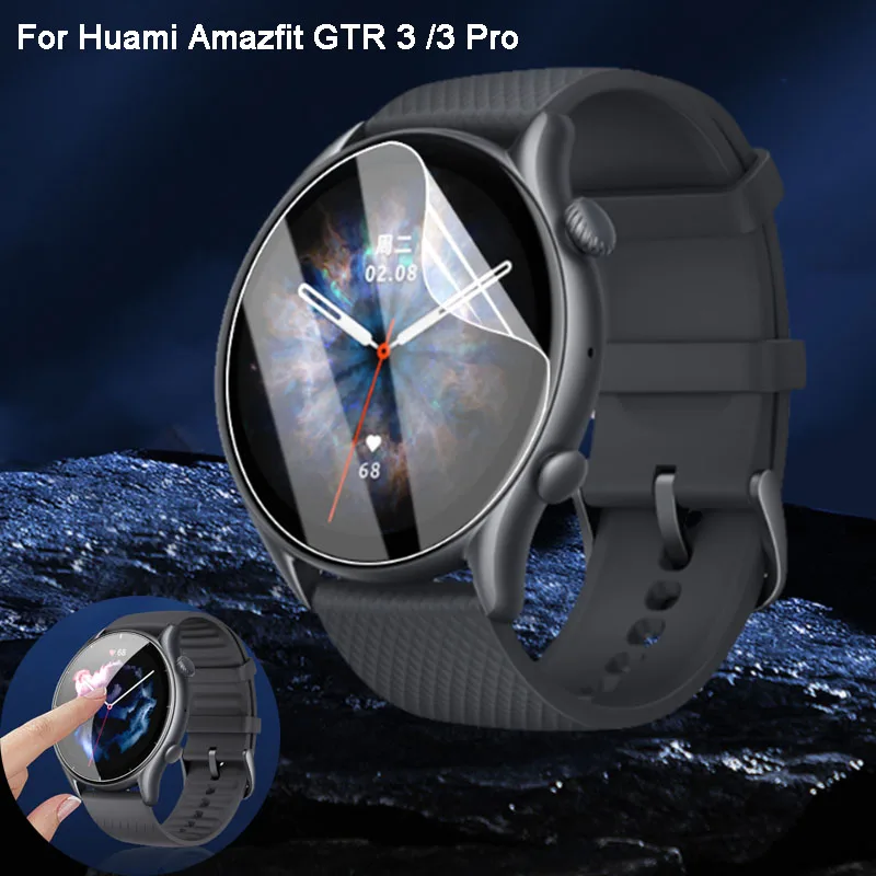 Hydrogel Protective Film Set - Premium Smartwatch Screen Protectors, 4-Pack