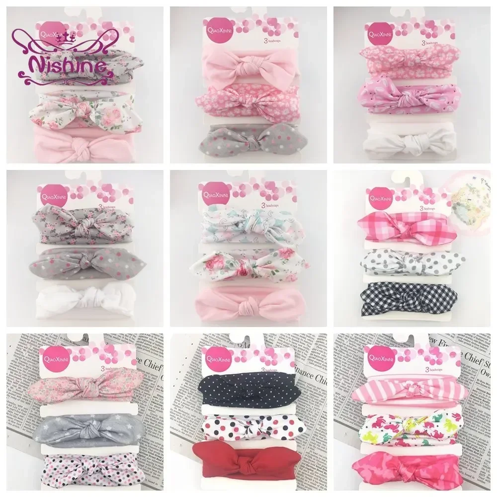 Рисунок 2 - Детские повязки на голову с бантом Nishine 3 шт./лот