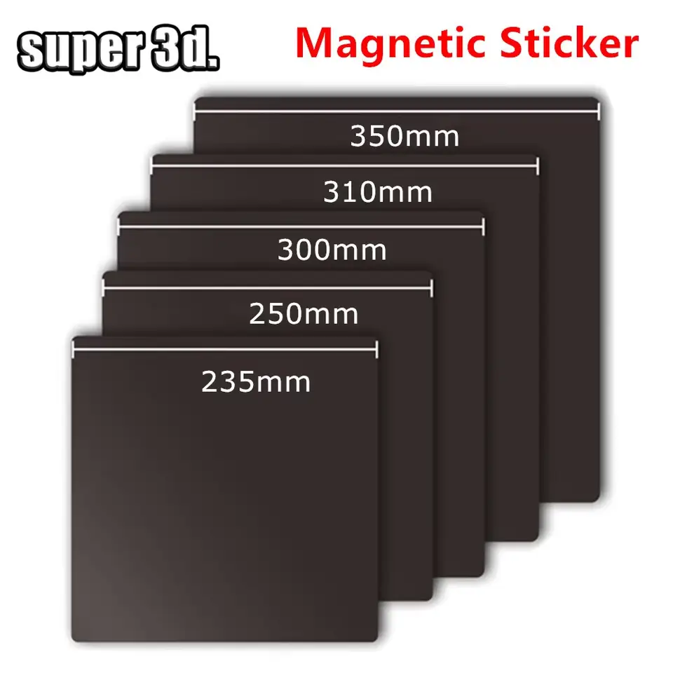 Magnetic Base 220/235/300/310/350mm Sticker With 3M Adhersive Magnetic Build Plate Tape For 3D Printers Bed Ender 3 5 KP3S CR20 image 1