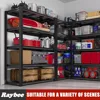 Garage Shelving Heavy Duty Storage Shelves 2000LBS Adjustable Garage Storage Shelves 5 Tier Metal Shelving Unit 3