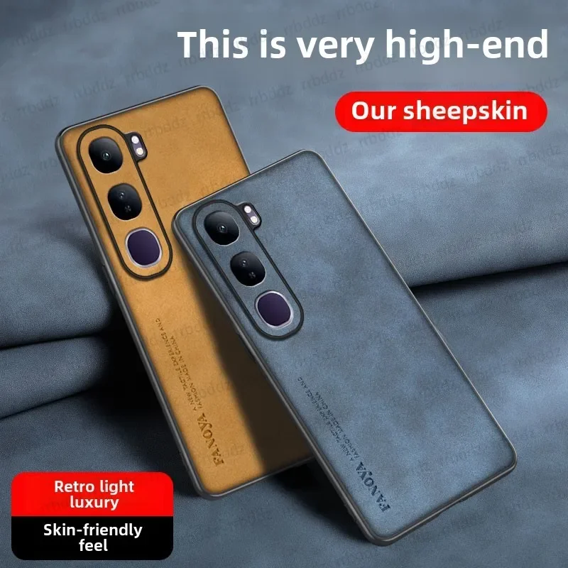 Luxury Leather Silicone Heat Dissipation Phone Case with Frosted Finish