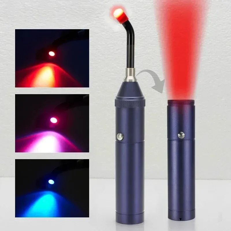 Red Light Therapy Device Cold Sore Canker Sore Treatment Infrared Light Therapy Wand for Mouth Nose Ear Knee Feet Hands Ankle
