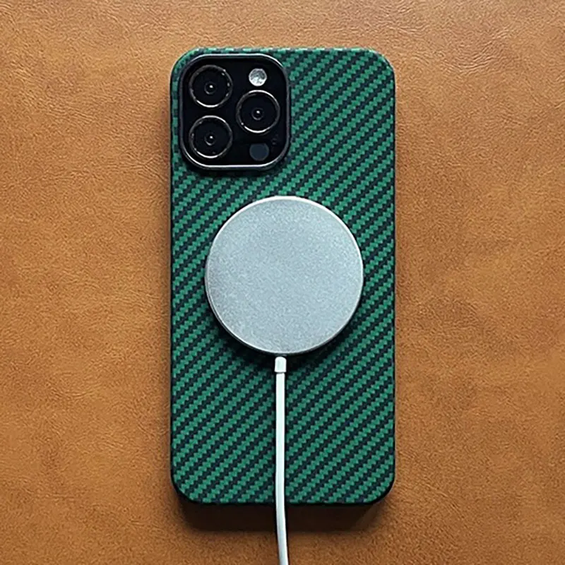 Real Carbon Fiber Case Iphone 13 Pro Max Iphone 13 Pro Magsafe Aramid Fiber Case Mobile