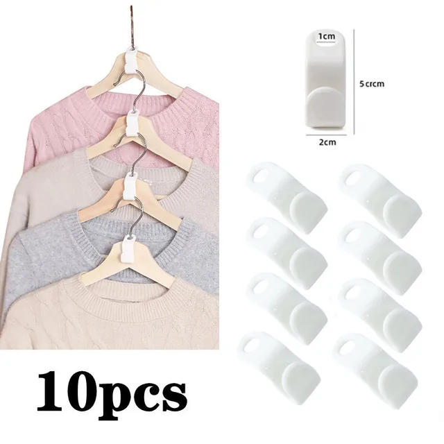 12pcs Triangles Clothes Hanger Hooks Space Saving Hanger Hook For