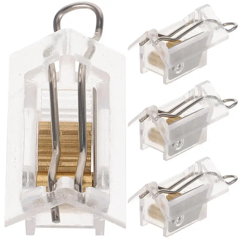 4pcs Venetian Blind Cord Locks Professional Window Blinds Components Install Parts Curtain Rod Hardware Curtain Accessories,window blind components