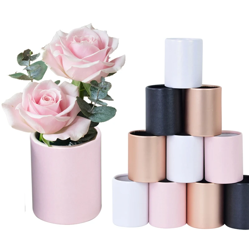 4 stücke Mini Blume Verpackung Box Süßigkeiten Geschenk Boxen Runde Korb Lagerung Hochzeit Valentinstag Rose Blume Dekor Geburtstag geschenke – Detail 5