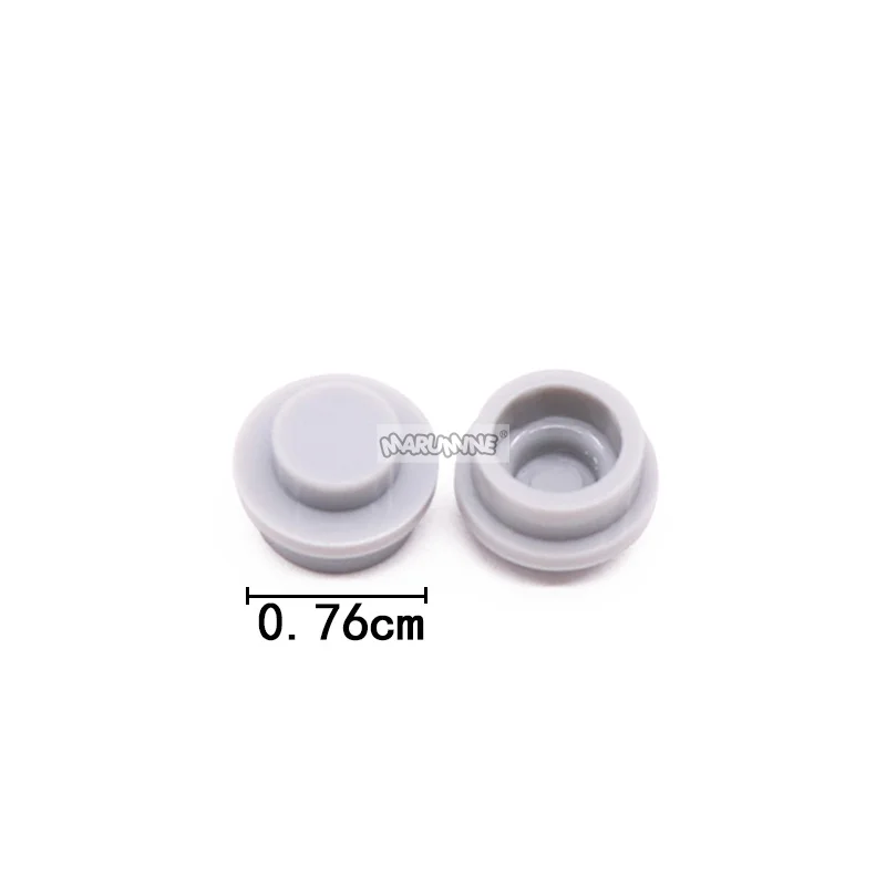 MARUMINE 1x1 Round Plate Bricks - 1000PCS Straight Edge Building Blocks