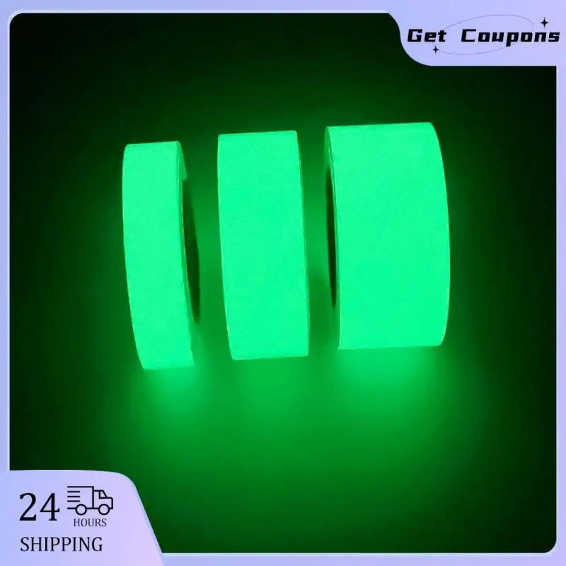 

1/2pcs 3M Luminous Fluorescent Night Self-adhesive Glow In The Dark Sticker Tape Safety Security Home Decoration Warning Tapes