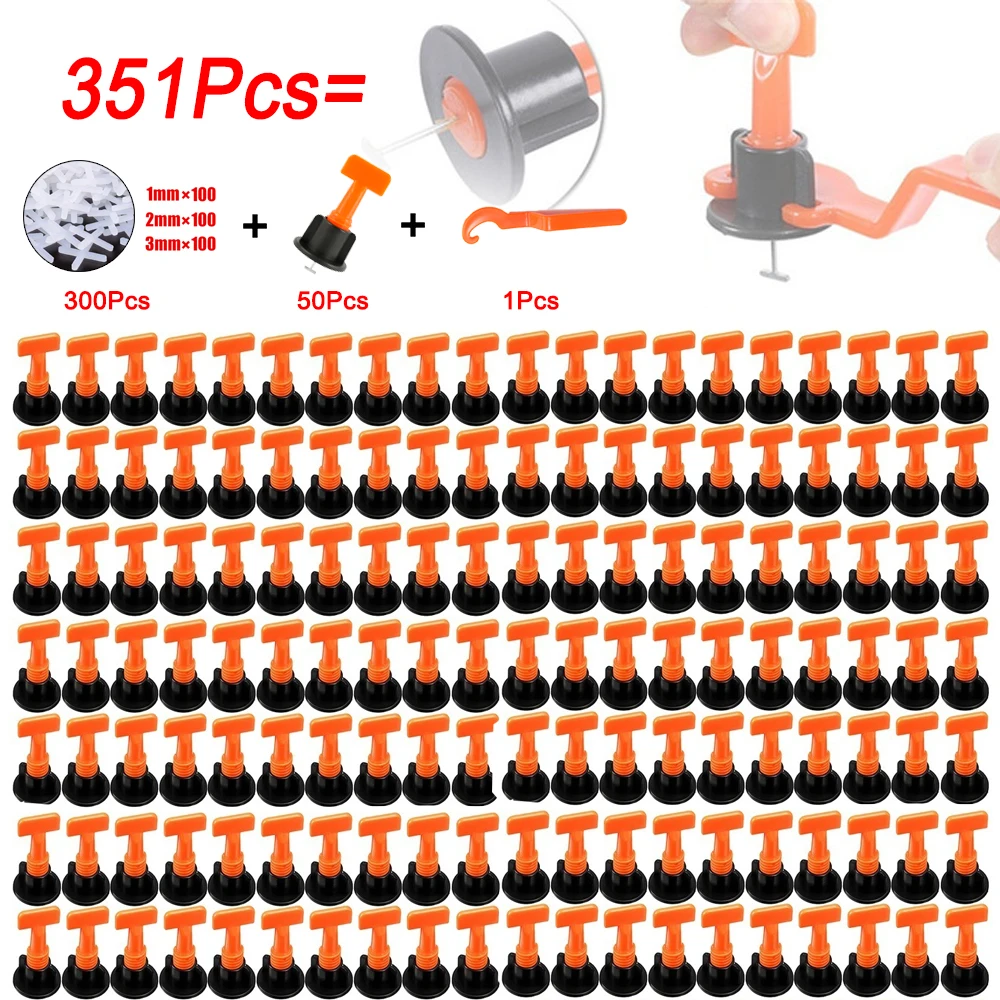 Tile Leveling System Replaceable Needle Pin For Wall Floor Tile Laying Leveler Spacer Wedge Crossers Tool Locator Plier Reusable tile spacers tile leveling clips tile leveling tools