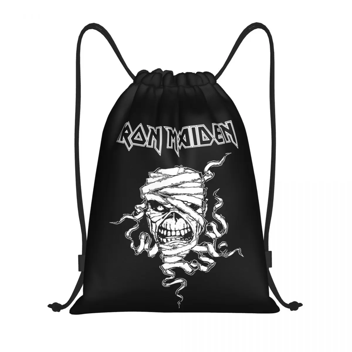 Custom Heavy Metal Maidens Pop Roll Iron Coulisse Zaino Borse Donna Uomo Leggero Palestra Sport Sacks Sacks Per Viaggiare