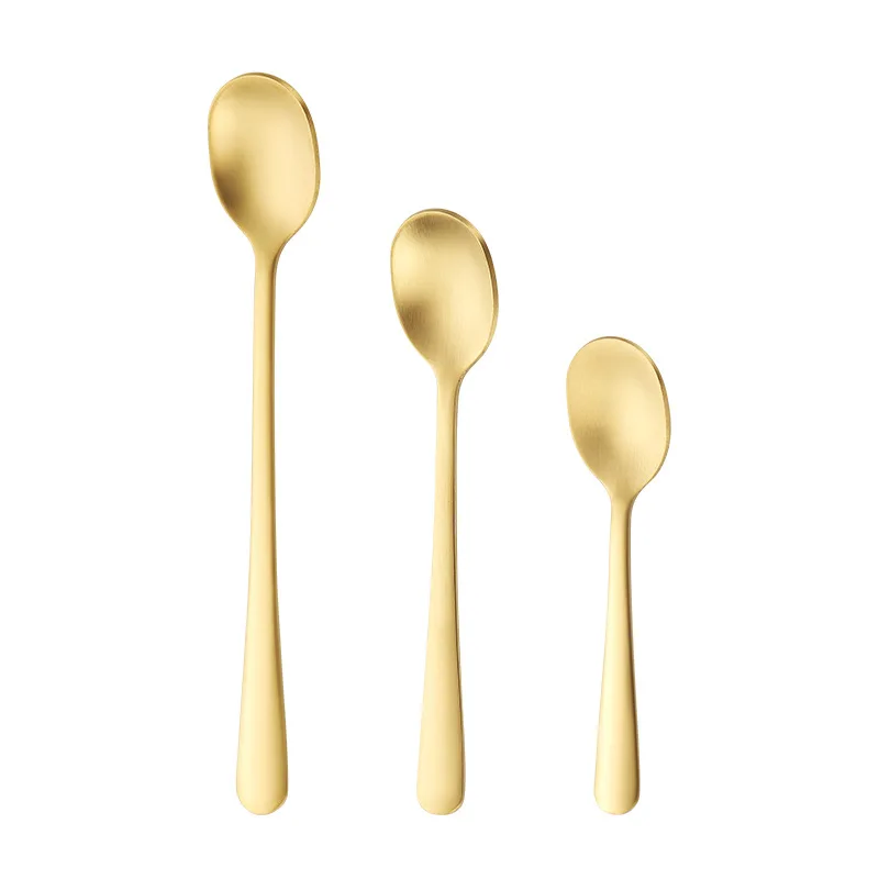 Stainless Steel Spoon Stainless Steel Spoon Set 4PCS 304 Stainless Steel Seasoning Coffee Salt Spoon