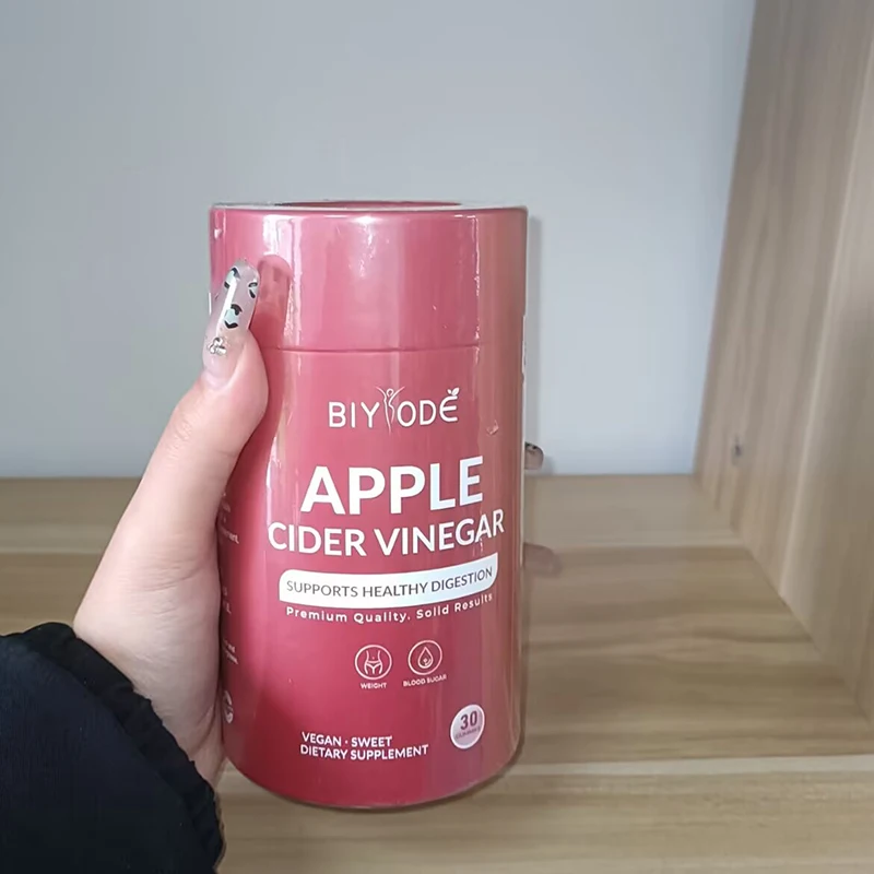 apple cider vinegar gummies promotes skin metabolism regulates endocrine system relieves fatigue improves digestive system