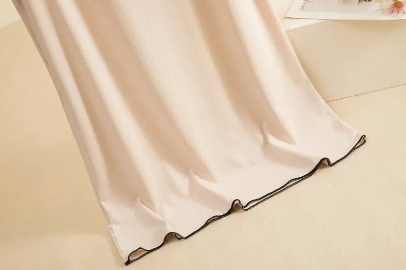 Sexy Thread Night Wear Weste Kleid Damen Sommer Nachthemd Ärmellos Home Kleidung Modale Spitze Damen Nachtwäsche Nachthemden – Detail 17