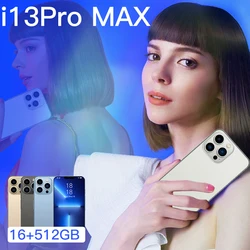 Téléphone portable multifonction i13 Pro Max, écran U de 6.7 pouces, Android 11 
