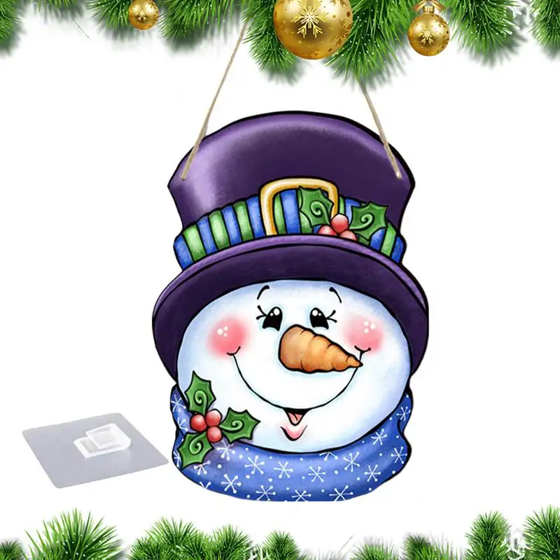 

Деревянные рождественские украшения, деревянные подвески в виде снеговика, рождественские деревянные украшения в виде снеговика для оформления интерьера