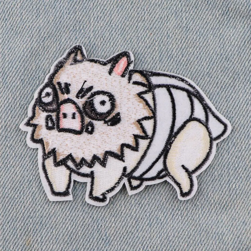 Cartoon/Stickerei Patch Tier Capybara Katze Patch Eisen Auf Patches Für Kleidung Thermoadhäsive Patches Auf Kleidung Jacke Nähen DIY – Detail 1