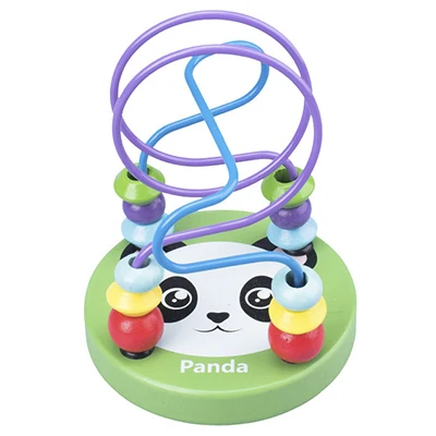 Montessori Baby Toys Wooden Roller Coaster Bead Maze Abacus Math Toys Toddler Early Educational Toys for 1 2 3 Years Kids Gifts