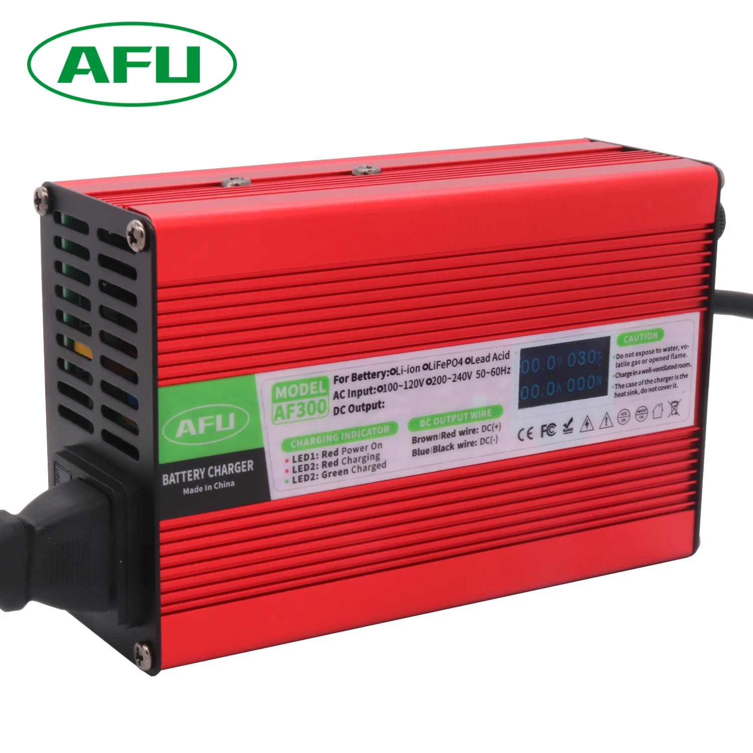 37.8V 6A 충전기 스마트 알루미늄 쉘 9S 33.3V 리튬 이온 배터리 균형에 적합 자동차 전기 자동차 자동차 스위퍼 로봇