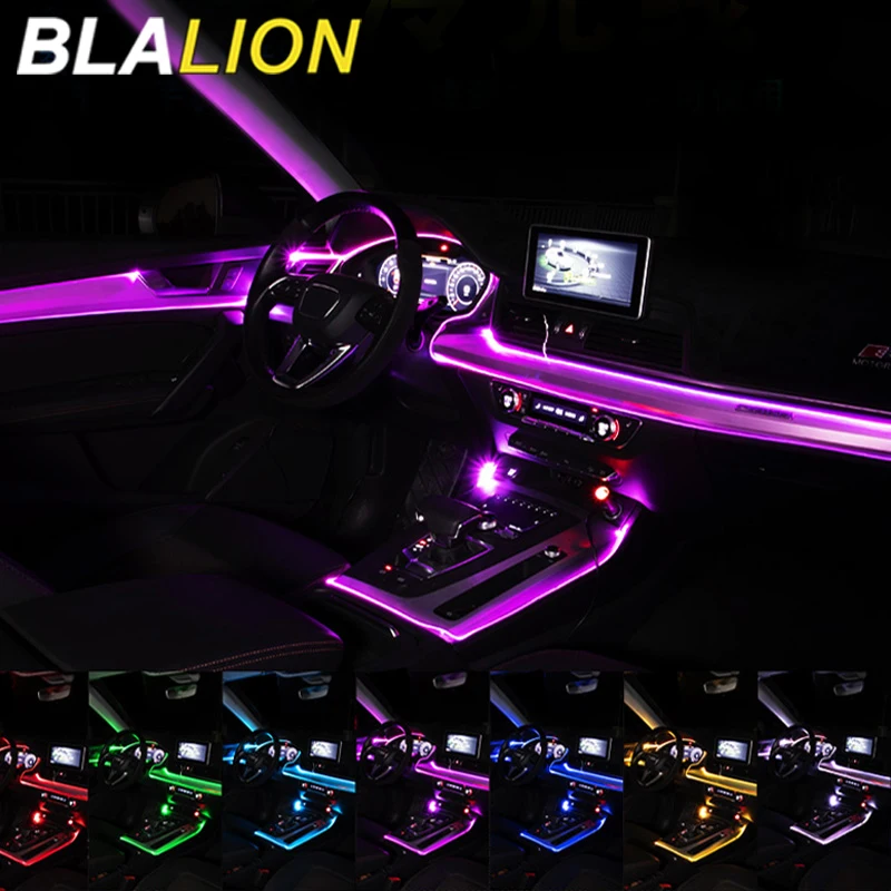 BLALIONCarInteriorNeonRGBFiberOpticAtmosphereNeonLightingKit