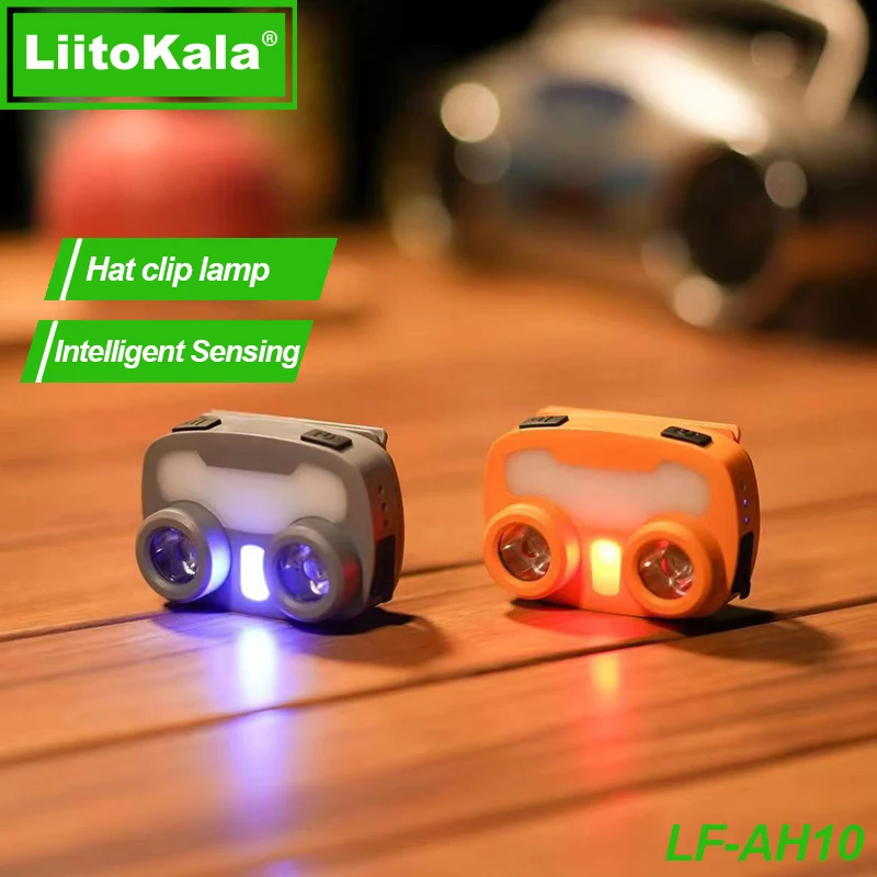 LiitoKala LED Wick LH-AH10 lampe à clip pour capuchon de phare avec batterie rechargeable 1000 mAh et port de charge de type C