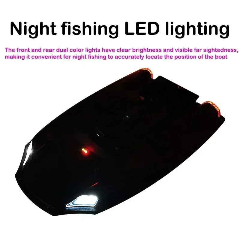 RC Boat T99 GPS 500M 5 Fishing Spots 3KG Bait Automatic Cruise High Power Dual Motors 2 Boxes Night Lights