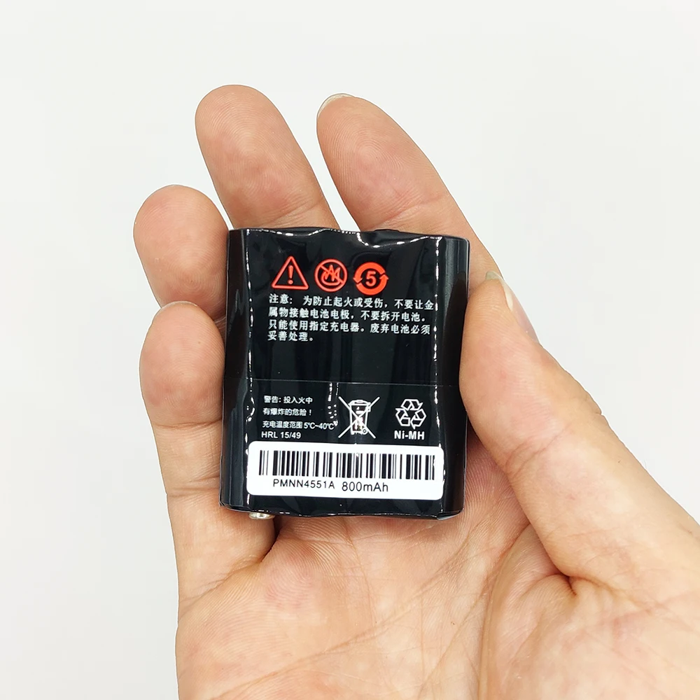 PMNN4551A Ni-MH Battery 3.6V 800mAh Replacement Battery Compatible with Walkie Talkie T62 T82 T92 Two Way Radios 4