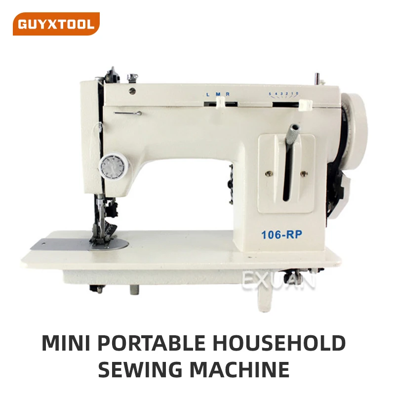 

Sewing Machine Mini Portable Household Foot Pedal Straight-line Manual Two-Thread Set Electric Leather Canvas Sewing Machine
