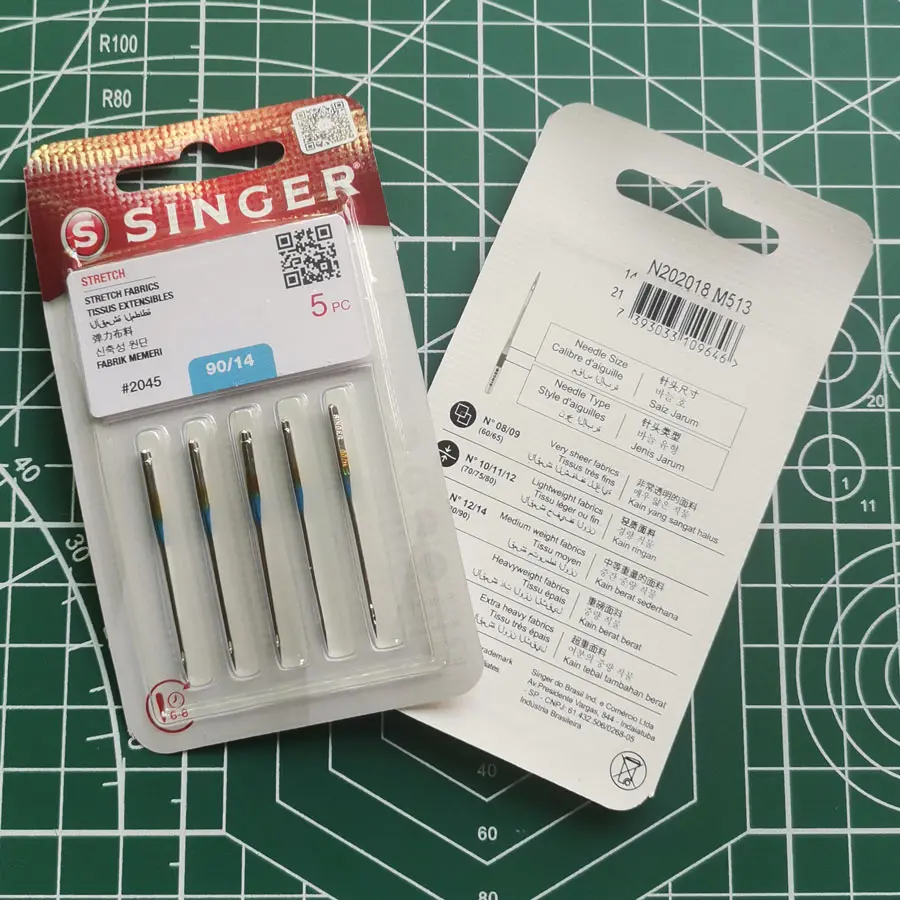 Singer 2032 Sewing Machine Needles Mixed 5 Pack for Leather