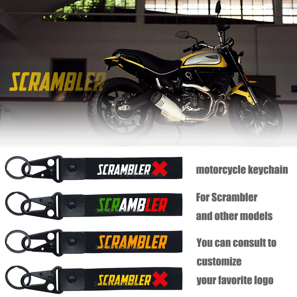 

For DUCATI Scrambler Motorcycle keychain metal keychain Customized lanyard for motorcycle keys key hawk beak