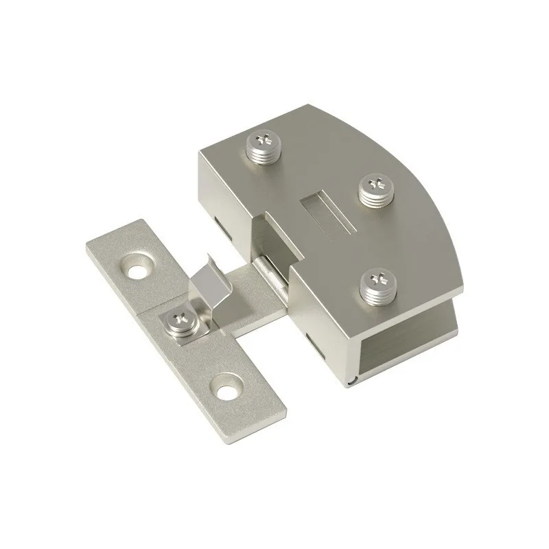 2 Pcs Cake Cabinet Glass Hinge Punch-free Wine Cabinet Glass Hinge Furniture Hardware Accessories stainless steel hinges door hinges