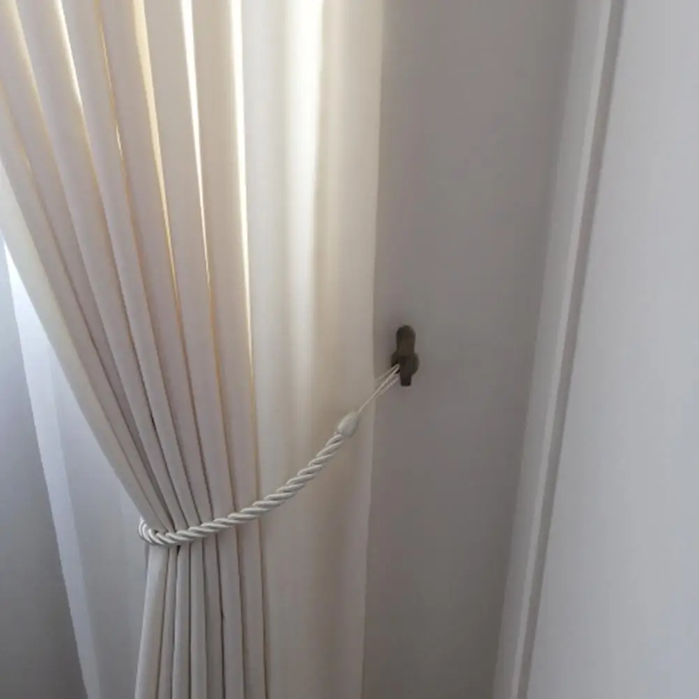 Description Picture 4 of item2Pcs Retro Practical Mounted Metal Hooks Curtain Tieback Curtain Hooks Wall Hanger Curtain Holder Home Decor Accessories