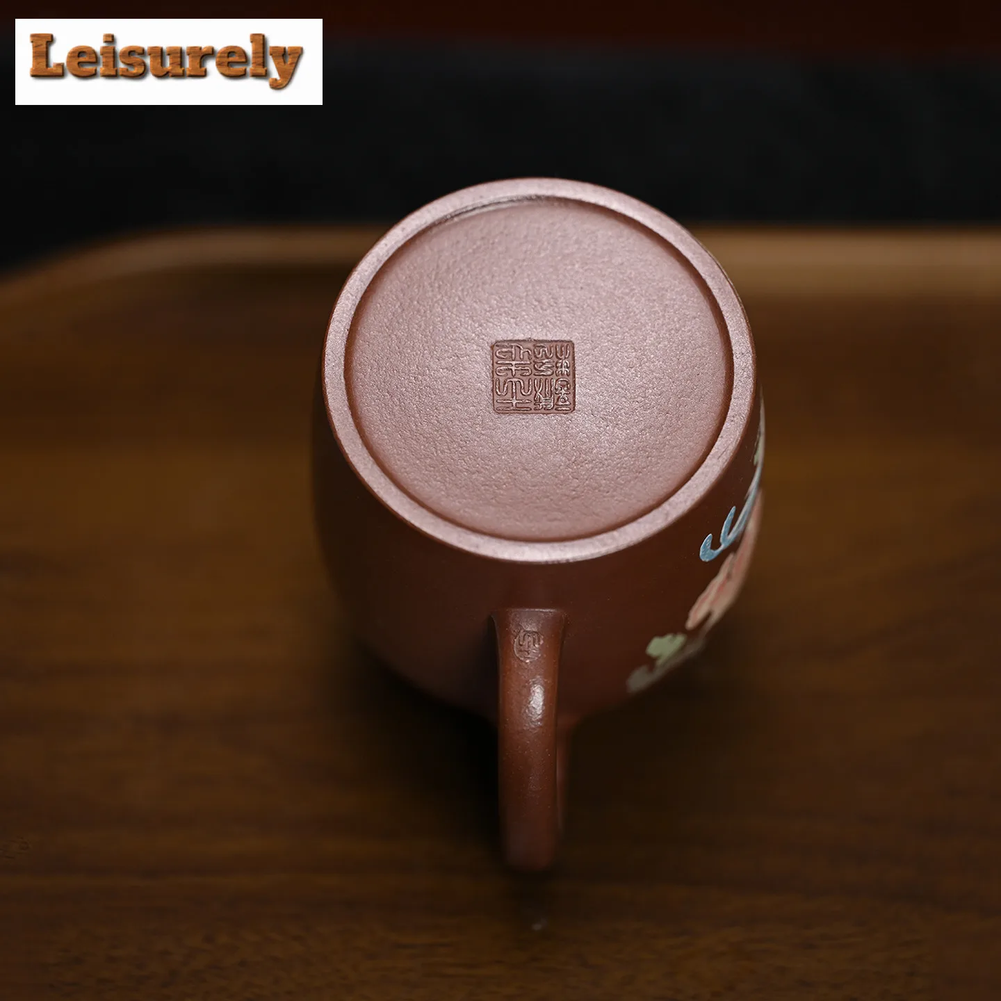 300ml High-end Yixing Purple Clay Teapots Handmade Colored Drawing De Zhong Pot Raw Ore Di Cao Qing Mud Kettle Zisha Tea Set Cha