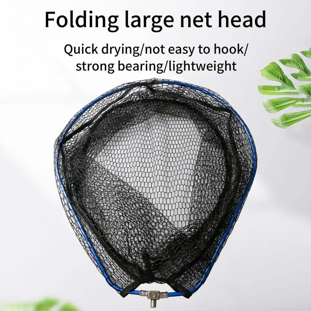 

Fishing Dip Net Strong Quick-drying Aluminum Alloy Triangle Black Carp Sturgeon Fishing Landing Dip Net for Outdoor